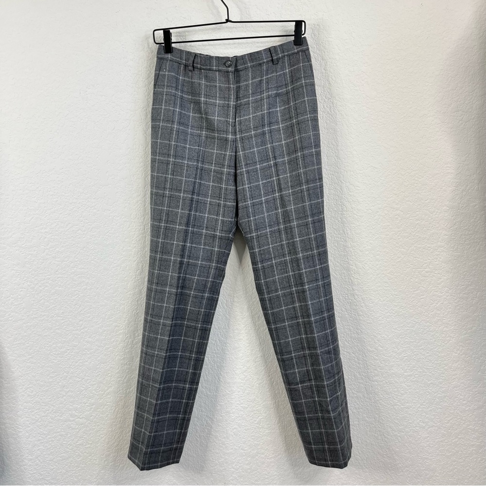 Pendleton Virgin Wool Plaid Windowpane Gridded Pants